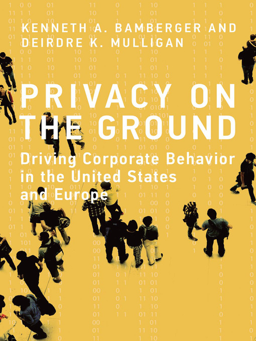 Title details for Privacy on the Ground by Kenneth A. Bamberger - Available